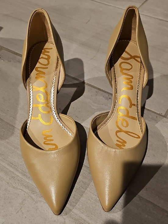 Sam Edelman Shoes - Sam Edelman Jaina Soft BeigePointed-Toe D'Orsay Pumps